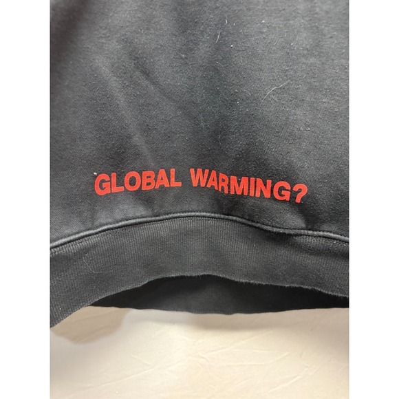 Off-White Global Warming Hoodie Men's Black Cherry Blossom Virgil Abloh 2XL - Picture 6 of 11
